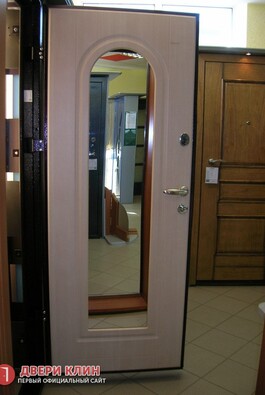 Входная дверь с зеркалом в квартиру