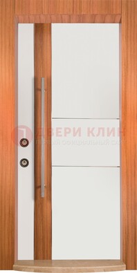 Белая входная дверь c МДФ панелью ЧД-09 в частный дом в Вологде