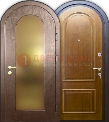 Металлическая арочная дверь ДА-12 в банк в Вологде