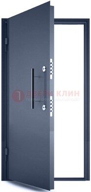 Черная металлическая бронированная дверь ДБ-1 в Вологде