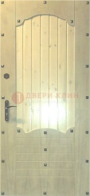 Белая железная дверь с евровагонкой ДЕ-9 в Вологде