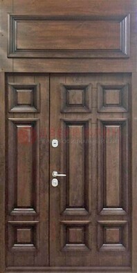 Классическая входная дверь с верхней фрамугой ДФГ-15 в Вологде