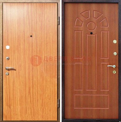 Светлая железная дверь с ламинатом МДФ внутри ДЛ-15 в Вологде