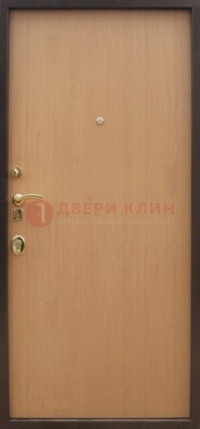 Коричневая стальная дверь с ламинатом ДЛ-1 в Вологде