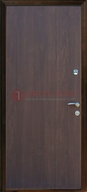 Темная металлическая дверь с ламинатом ДЛ-5 в Вологде