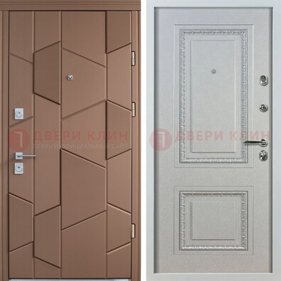 Квартирная стальная дверь с разными панелями МДФ ДМ-496 в Вологде