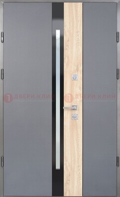 Полуторная металлическая дверь с МДФ ДМ-503 в Вологде