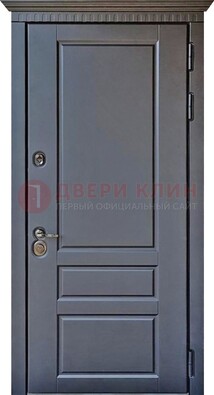 Тёмная входная дверь для коттеджа с МДФ ДМ-528 в Вологде