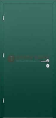 Зеленая стальная дверь с нитроэмалью ДН-6 в Вологде