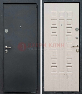 Черная металлическая дверь с порошковым покрытием ДП-101 в Вологде