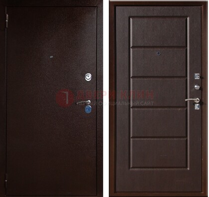 Темная входная дверь с порошковым окрасом ДП-113 в Вологде