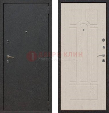 Серая входная дверь с порошковым покрытием МДФ внутри ДП-129 в Жуковском