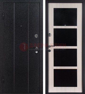 Черная металлическая дверь с порошковым напылением ДП-176 в Вологде