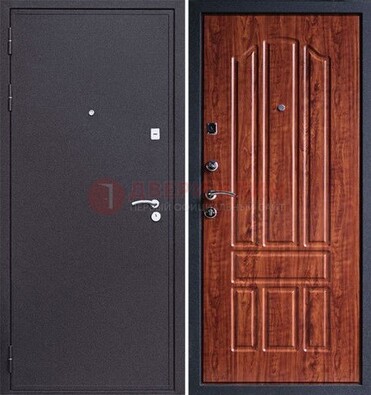 Темная стальная дверь с порошковым напылением ДП-188 в Оренбурге