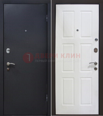 Черная металлическая дверь с порошковым покрытием ДП-193 в Вологде