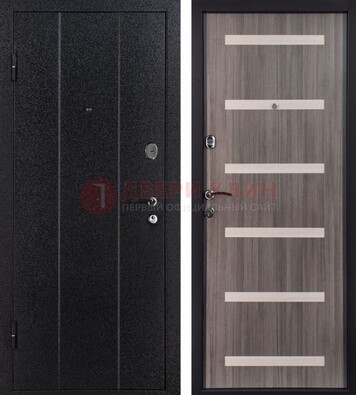 Черная стальная дверь с порошковым окрасом ДП-199 в Вологде