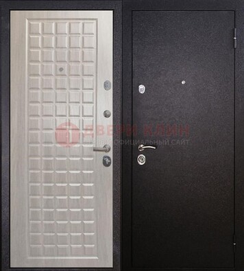 Черная входная дверь с порошковым покрытием ДП-206 в Вологде