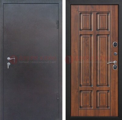 Входная дверь с порошковым покрытием Медный антик с МДФ панелью ДП-235 в Вологде
