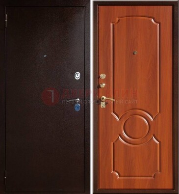 Темная железная дверь с порошковым напылением ДП-46 в Вологде