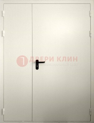 Белая противопожарная двупольная дверь ДПМ-02/60 в Вологде