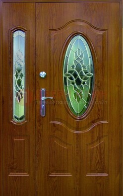 Парадная дверь со стеклянными вставками ДПР-73 для дома в Вологде
