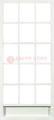 Железная решетчатая дверь в белом цвете ДР-10 в Вологде