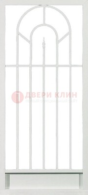 Стальная решетчатая дверь в белом цвете с пикой ДР-11 в Вологде