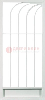Белая металлическая решетчатая дверь ДР-17 в Вологде