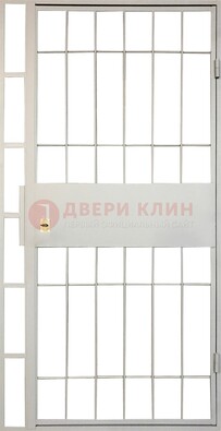 Железная решетчатая дверь в белом цвете ДР-19 в Вологде