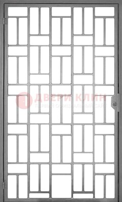 Металлическая решетчатая дверь в сером цвете ДР-23 в Вологде