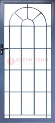 Синяя металлическая решетчатая дверь ДР-28 в Вологде