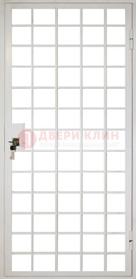Белая металлическая решетчатая дверь ДР-2 в Вологде