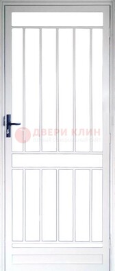 Железная решетчатая дверь белая ДР-32 в Вологде