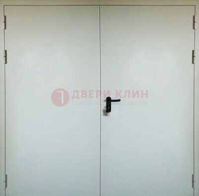 Белая металлическая техническая дверь ДТ-8 в Вологде