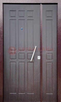 Коричневая тамбурная дверь ДТМ-30 в Уфе