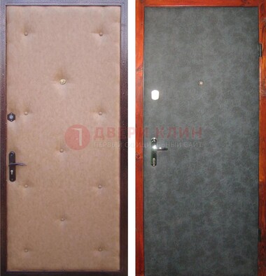 Светлая металлическая дверь с винилискожей ДВ-5 в Вологде