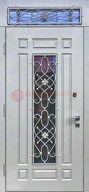 Темная железная дверь с виноритом ДВТ-12 в Вологде
