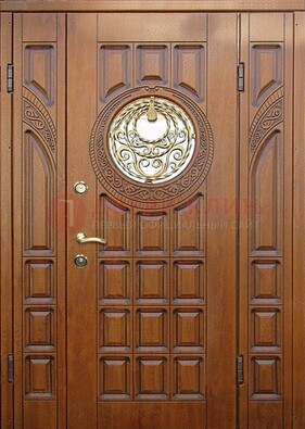 Металлическая филенчатая дверь с виноритом ДВТ-191 в Вологде