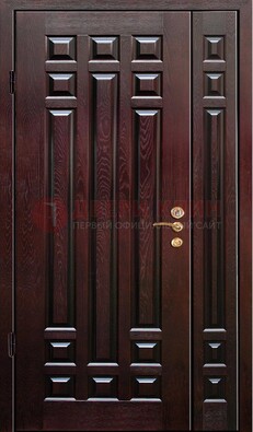 Коричневая металлическая дверь с виноритом ДВТ-20 в Вологде