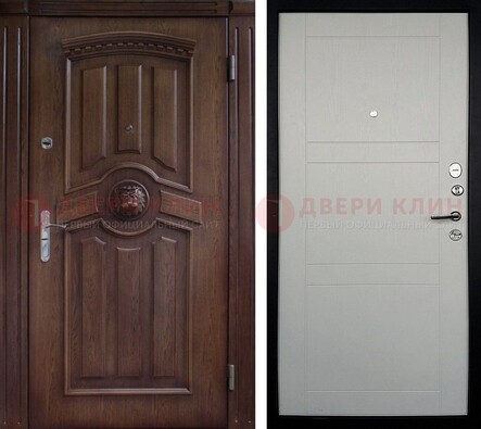 Темная входная дверь с виноритом ДВТ-216 в Вологде