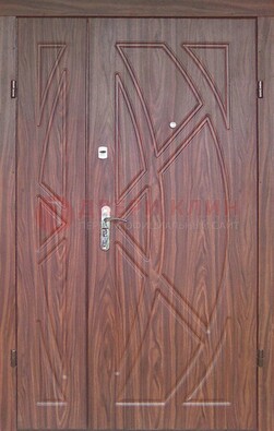 Железная тамбурная полуторная дверь с МДФ ПЛ-7 в Вологде